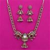 Kundan Birds Necklace with Mehndi Plating