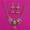 Kundan Birds Necklace with Mehndi Plating