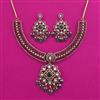 Kundan Classic Necklace with Mehndi Plating
