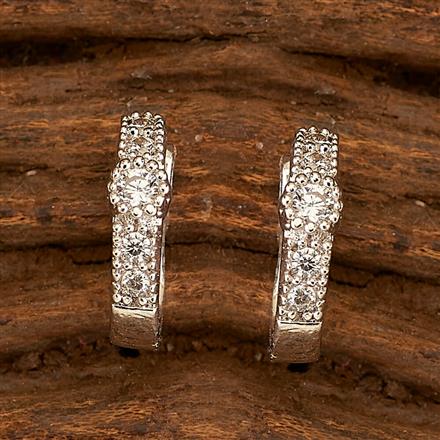 Cz Delicate Nose Ring with Rhodium plating