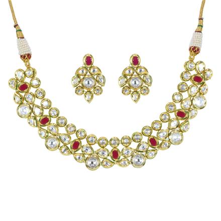 Kundan Classic Necklace with gold plating