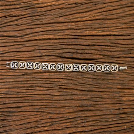 Cz Classic Bracelet with Black plating
