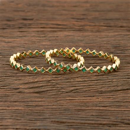 Cz Classic Bangles With Gold Plating