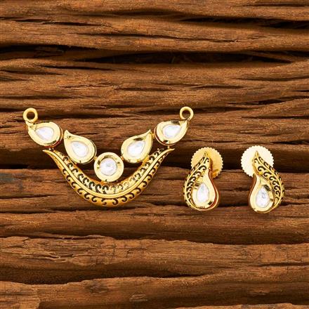 Kundan Classic Mangalsutra with gold plating