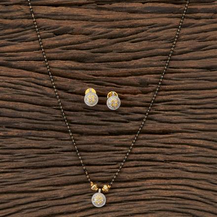 Cz Delicate Mangalsutra with 2 Tone Plating
