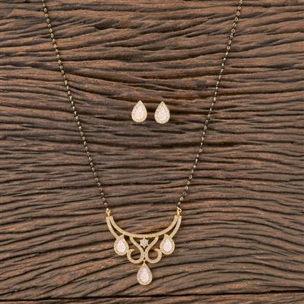 Cz Classic Mangalsutra With Gold Plating