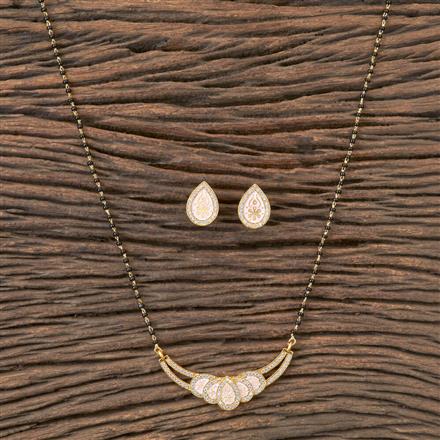 Cz Classic Mangalsutra With Gold Plating