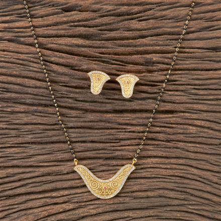 Cz Classic Mangalsutra With Gold Plating