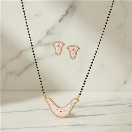 Cz Classic Mangalsutra With Gold Plating