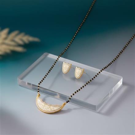 Cz Classic Mangalsutra With Gold Plating