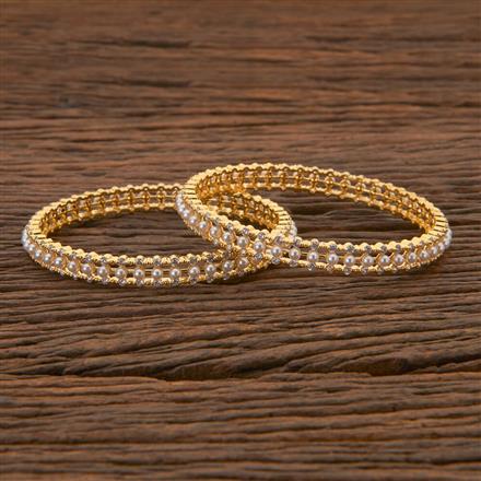 Cz Classic Bangles With Gold Plating