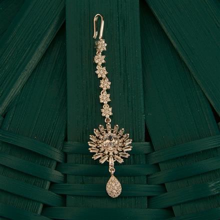 Cz Classic Tikka With Rhodium Plating