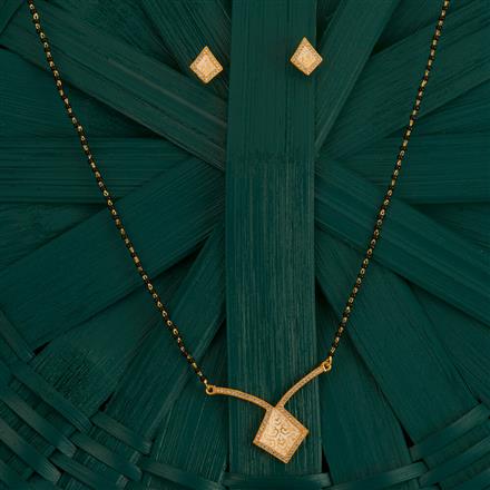 Cz Classic Mangalsutra With Gold Plating