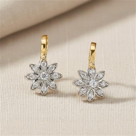 Cz Delicate Nose Ring With 2 Tone Plating