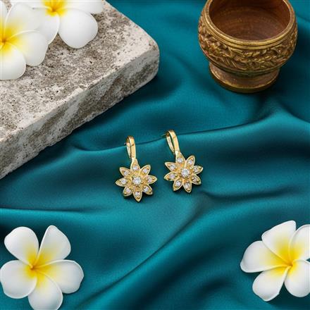 Cz Delicate Nose Ring With Gold Plating