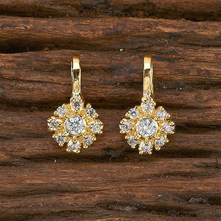 Cz Delicate Nose Ring With Gold Plating
