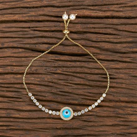 Cz Adjustable Bracelet With Gold Plating