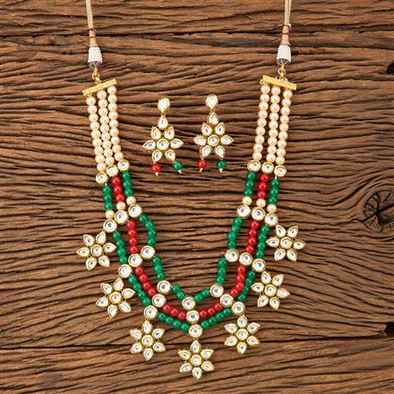 Kundan Mala Necklace with gold plating
