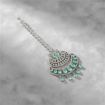 Cz Chand Tikka With Rhodium Plating