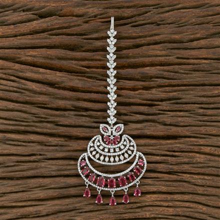 Cz Chand Tikka With Rhodium Plating