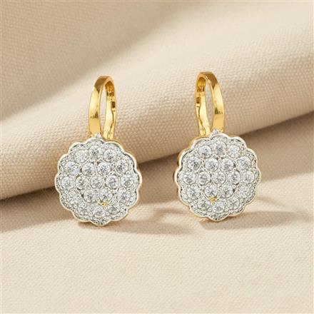 Cz Delicate Nose Ring With 2 Tone Plating