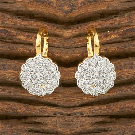 Cz Delicate Nose Ring With 2 Tone Plating