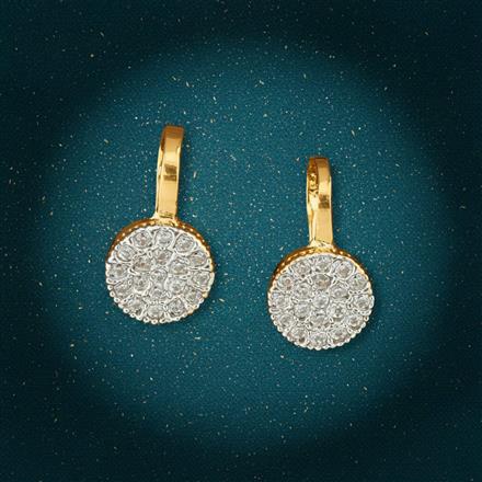 Cz Delicate Nose Ring With 2 Tone Plating