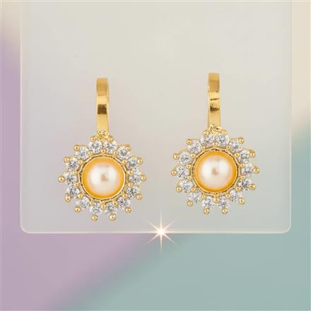 Cz Delicate Nose Ring With 2 Tone Plating