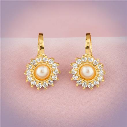 Cz Delicate Nose Ring With Gold Plating