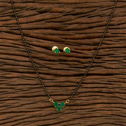 Cz Delicate Mangalsutra With Gold Plating