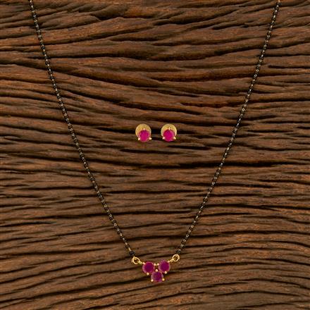 Cz Delicate Mangalsutra With Gold Plating