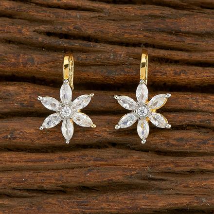 Cz Delicate Nose Ring With 2 Tone Plating