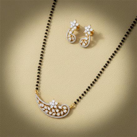 Cz Classic Mangalsutra With 2 Tone Plating