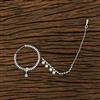 Cz Classic Nose Ring With Rhodium Plating