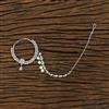 Cz Classic Nose Ring With Rhodium Plating