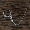Cz Classic Nose Ring With Rhodium Plating