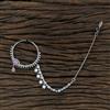Cz Classic Nose Ring With Rhodium Plating