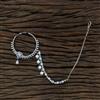 Cz Classic Nose Ring With Rhodium Plating