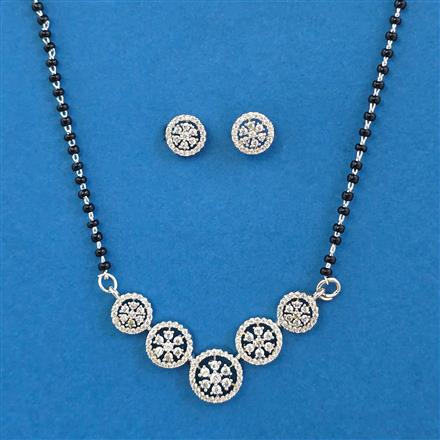 American Diamond Classic Mangalsutra with 2 Tone Plating