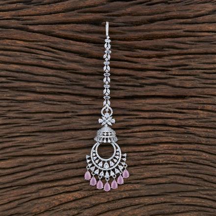 Cz Classic Tikka With Rhodium Plating