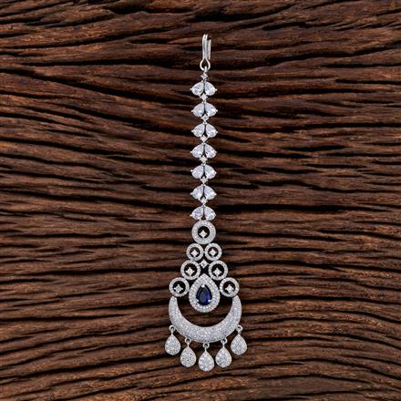 Cz Classic Tikka With Rhodium Plating