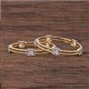 Cz Classic Bangles With 2 Tone Plating