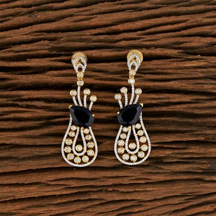 Cz Classic Earring With 2 Tone Plating