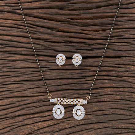 Cz Classic Mangalsutra With 2 Tone Plating