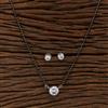 American Diamond Solitaire Mangalsutra with Rhodium Plating