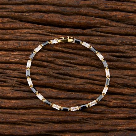Cz Delicate Bracelet With Gold Plating