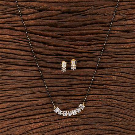 Cz Tanmaniya Mangalsutra With 2 Tone Plating