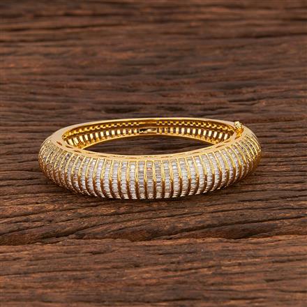 Cz Classic Kada With Gold Plating