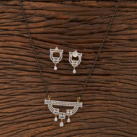 Cz Tanmaniya Mangalsutra With 2 Tone Plating