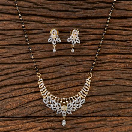 Cz Tanmaniya Mangalsutra With 2 Tone Plating